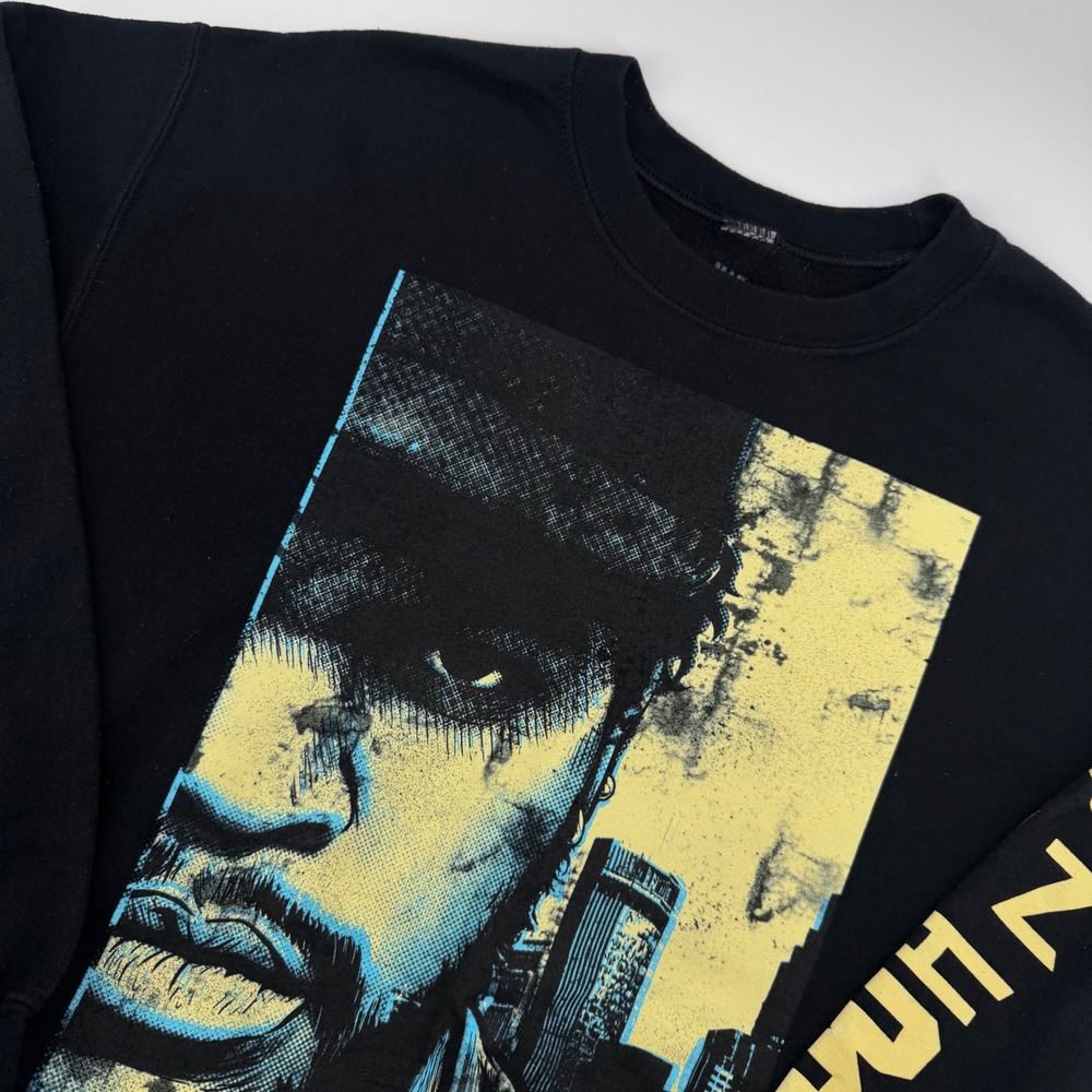 Mad Engine Boyz N The Hood Mens Medium Black Graphic Sleeve Print‎ Sweatshirt
